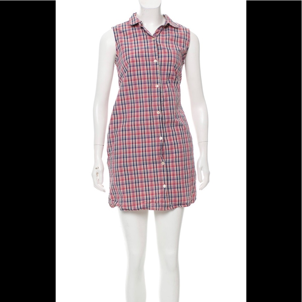 Steven Alan Sleeveless Plaid Dress